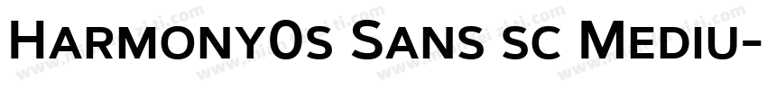 Harmony0s Sans sc Mediu字体转换
